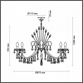 Большая люстра Odeon Light VERSIA 4977/10