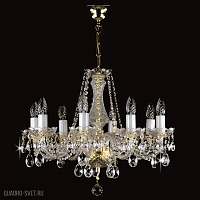 Подвесная хрустальная люстра ArtGlass RADKA VIII. FULL CUT R14 WHITE CE