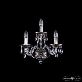 Бра литое с хрусталем Bohemia IVELE Crystal 1610/3/NB