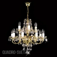 Подвесная хрустальная люстра ArtGlass ADELA XII. FULL CUT CE