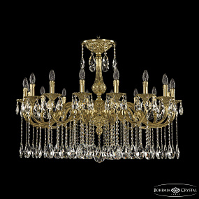 Большая хрустальная люстра Bohemia Ivele Crystal Verona 72101/16/360 A G