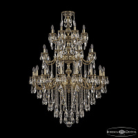 Большая хрустальная люстра Bohemia Ivele Crystal Verona 72101/16+8+8/360/3d B GB