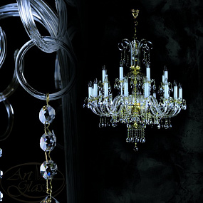 Люстра большая ARTGLASS ROMA XXIV.