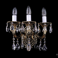 Бра литое с хрусталем Bohemia IVELE Crystal 1702B/3/175 A/GB