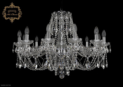 Большая хрустальная люстра Bohemia Art Classic 11.21.12.300.Cr.Sp