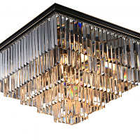 Хрустальная потолочная люстра Newport 31112/PL black+gold