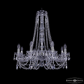 Хрустальная подвесная люстра Bohemia IVELE Crystal 1406/8/240/h-75 Ni