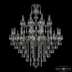 Большая хрустальная люстра Bohemia Ivele Crystal Verona 72101/16+8/360/2d B NB