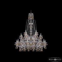 Большая хрустальная люстра Bohemia IVELE Crystal 1411/16+8+4/400/XL-150/2d G K777
