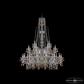 Большая хрустальная люстра Bohemia IVELE Crystal 1411/16+8+4/400/XL-150/2d G K777