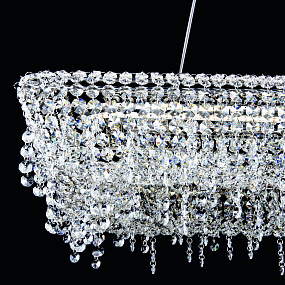 Большая хрустальная светодиодная люстра APL LED Rimini S515.3.80.B.4000