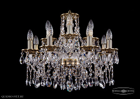 Хрустальная подвесная люстра Bohemia IVELE Crystal 1613/8+4/200/GB