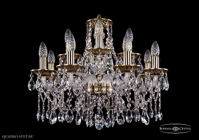 Хрустальная подвесная люстра Bohemia IVELE Crystal 1613/8+4/200/GB