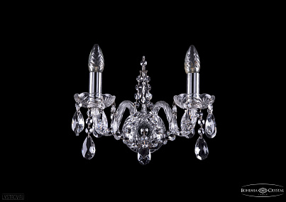 Бра хрустальное Bohemia IVELE Crystal 1411B/2/141Ni