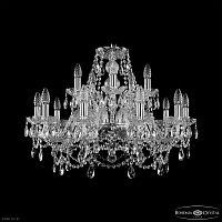 Хрустальная подвесная люстра Bohemia IVELE Crystal 1411/10+5/240 Ni