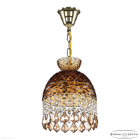 Хрустальный подвесной светильник Bohemia IVELE Crystal 5478/22 G Amber/M-1F Leafs K721
