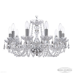 Хрустальная подвесная люстра Bohemia IVELE Crystal 119/10/200 Ni