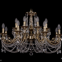 Литая подвесная люстра с хрусталем Bohemia IVELE Crystal 1703/16/320/C/FP