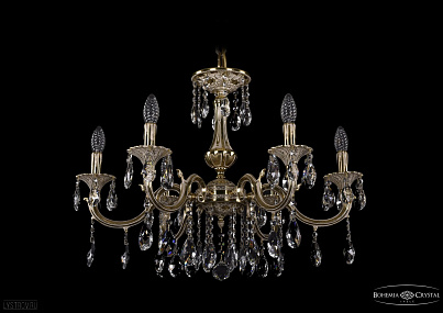 Литая подвесная люстра с хрусталем Bohemia IVELE Crystal 1702/6/265/A/GI