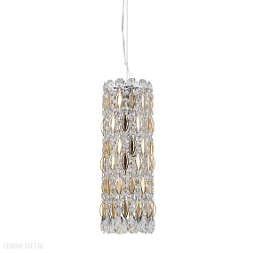Подвесной светильник Crystal Lux LIRICA SP3 CHROME/GOLD-TRANSPARENT