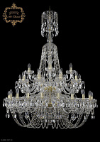 Большая хрустальная люстра Bohemia Art Classic 11.11.20+10+5.400.2d.XL-153.Gd.Sp
