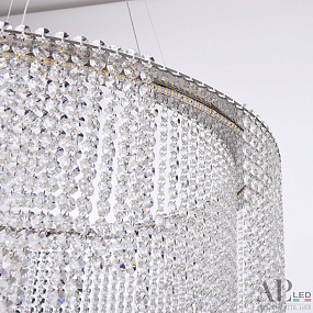 Хрустальная подвесная светодиодная люстра APL LED Sicilia SH02.73.B.Ni.4000