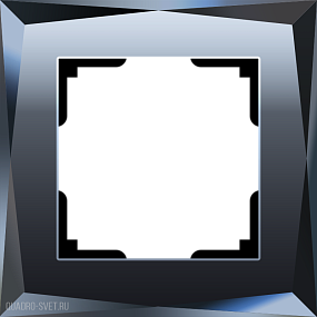 Рамка на 1 пост (черный) Werkel WL08-Frame-01