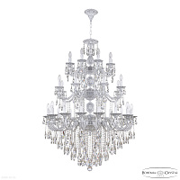 Большая хрустальная люстра Bohemia IVELE Crystal AL78101/16+8+8/300/3d B WMN