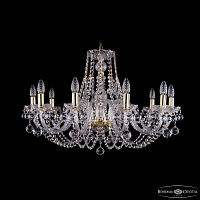Хрустальная подвесная люстра Bohemia IVELE Crystal 1406/10/300/G/Balls