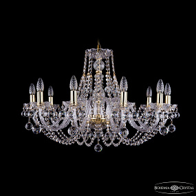 Хрустальная подвесная люстра Bohemia IVELE Crystal 1406/10/300/G/Balls
