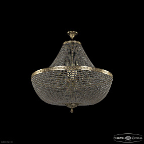Большая хрустальная люстра Bohemia IVELE Crystal 19051/H1/100IV G C1