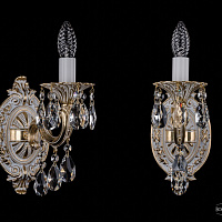 Бра литое с хрусталем Bohemia IVELE Crystal 1702B/1/175/B/GW