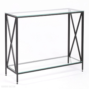 Консольный столик с полкой в прихожую AllConsoles  1031-CB clear