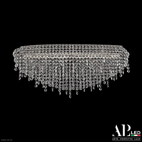 Хрустальная потолочная светодиодная люстра APL LED Rimini S505.0.60.B.4000