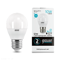 Лампа Gauss LED Elementary Globe 10W E27 4100K 53220