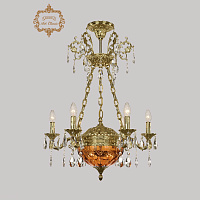 Хрустальная подвесная люстра Bohemia Art Classic 31.51.6.CK125SP.250SP.G.Sp.Amber.1E