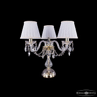 Настольная лампа с хрусталем Bohemia IVELE Crystal 1406L/3/141-39 G SH13A-160