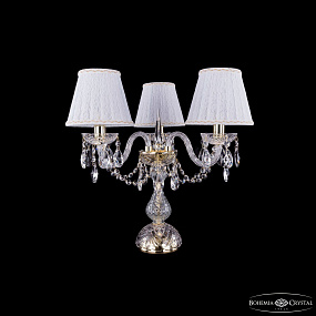 Настольная лампа с хрусталем Bohemia IVELE Crystal 1406L/3/141-39 G SH13A-160