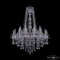 Большая хрустальная люстра Bohemia IVELE Crystal 1415/16+8/300/h-106 Pa