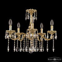 Подвесная хрустальная люстра Bohemia Ivele Crystal 75101/5/175 A G