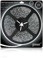 Светодиодная лента GAUSS 4.8 Вт/м 3528 SMD 6500K 311000305