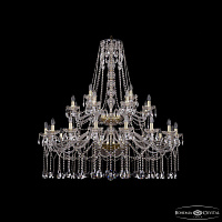 Большая хрустальная люстра Bohemia IVELE Crystal 1413/16+8+4/460/2d G