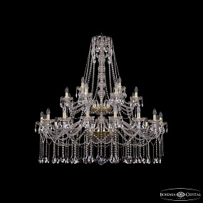 Большая хрустальная люстра Bohemia IVELE Crystal 1413/16+8+4/460/2d G