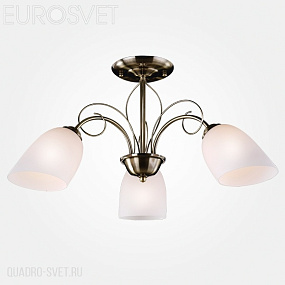 Люстра потолочная Eurosvet Стефани 30107/3 античная бронза