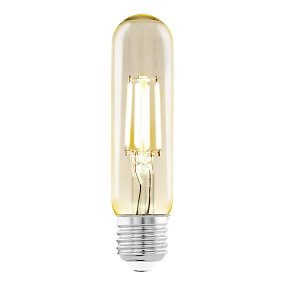 Cветодиодная лампа филаментная T32, 1х3,5W (E27), Ø48, L105, 2200K, 220lm, янтарь EGLO LM_LED_E27 11554