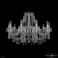 Большая хрустальная люстра Bohemia IVELE Crystal 1403/10/300 Ni