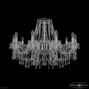 Большая хрустальная люстра Bohemia IVELE Crystal 1403/10/300 Ni