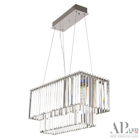 Хрустальная подвесная светодиодная люстра APL LED Sicilia SH11.57.C.Ni.4000