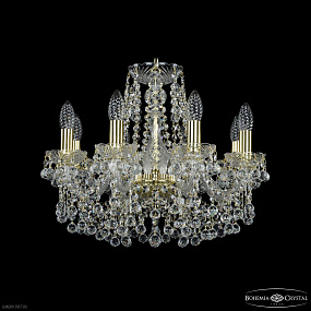 Хрустальная подвесная люстра Bohemia IVELE Crystal 1409/8/160 G