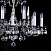 Люстра большая ARTGLASS ARABELA NICKEL ANTIQUE CE